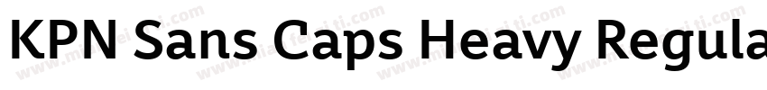 KPN Sans Caps Heavy Regular字体转换